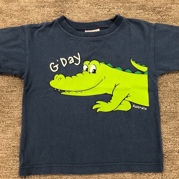 Toddler T-Shirts - Set of 4 - Crocodile - Kangaroos - Size 2 - Australian Grown - Picture 2 of 7